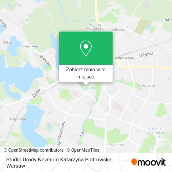Mapa Studio Urody Neverold Katarzyna Piotrowska