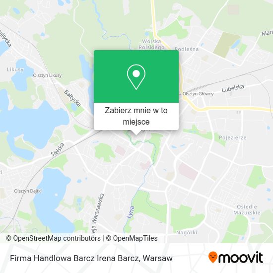 Mapa Firma Handlowa Barcz Irena Barcz