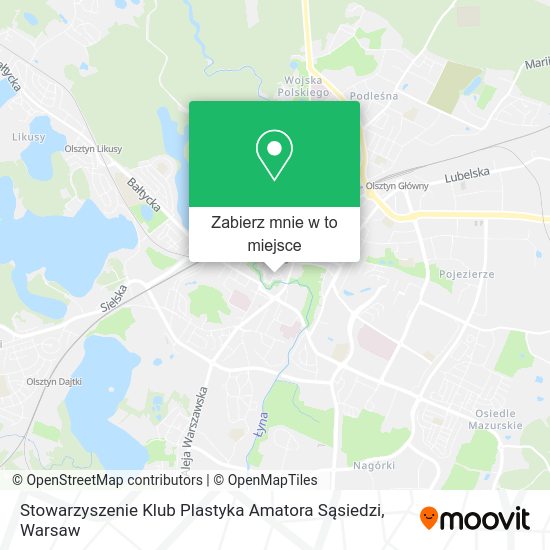 Mapa Stowarzyszenie Klub Plastyka Amatora Sąsiedzi