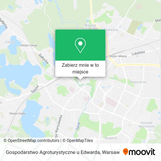 Mapa Gospodarstwo Agroturystyczne u Edwarda