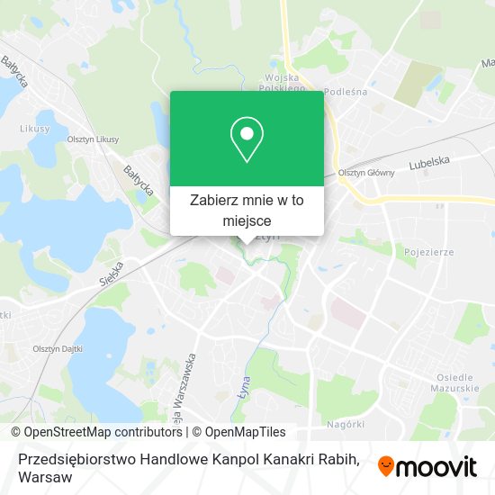 Mapa Przedsiębiorstwo Handlowe Kanpol Kanakri Rabih