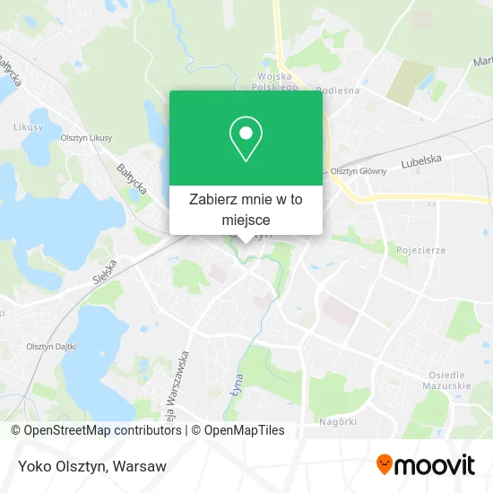Mapa Yoko Olsztyn