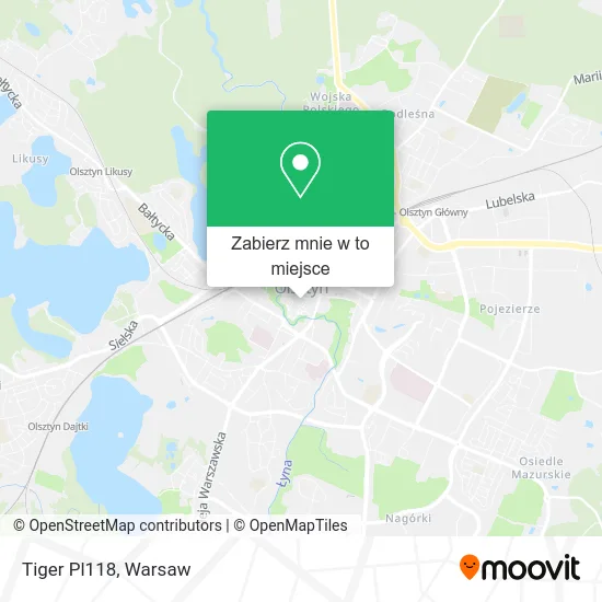 Mapa Tiger Pl118