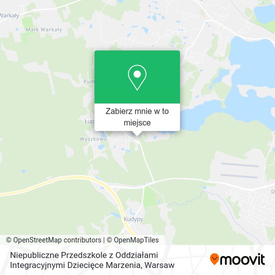 Mapa Niepubliczne Przedszkole z Oddziałami Integracyjnymi Dziecięce Marzenia