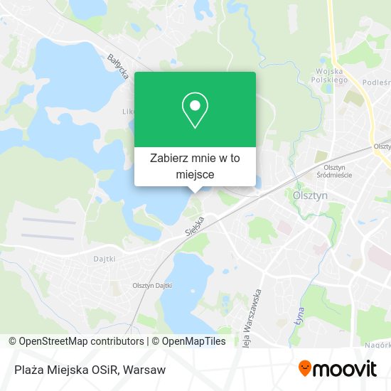 Mapa Plaża Miejska OSiR