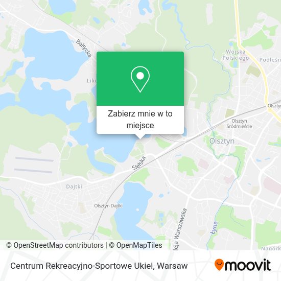 Mapa Centrum Rekreacyjno-Sportowe Ukiel