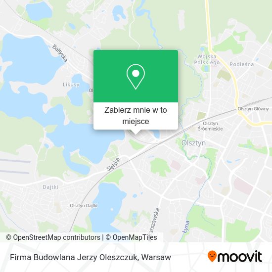 Mapa Firma Budowlana Jerzy Oleszczuk