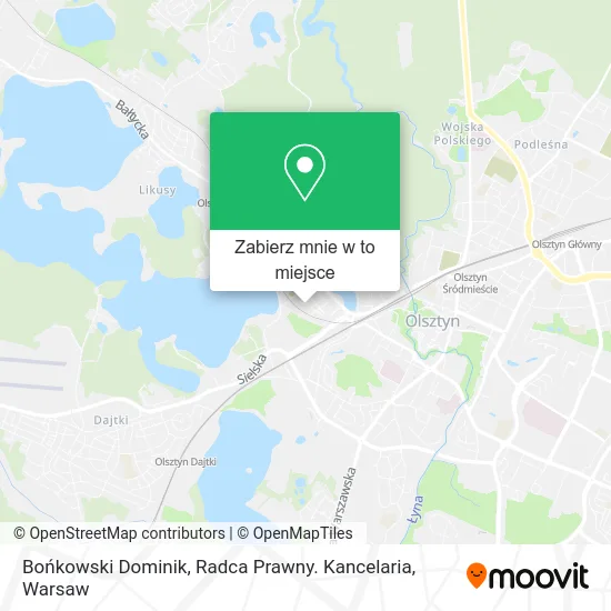 Mapa Bońkowski Dominik, Radca Prawny. Kancelaria