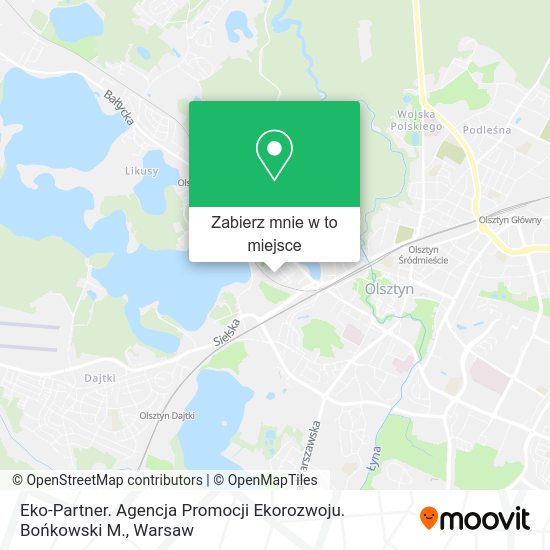 Mapa Eko-Partner. Agencja Promocji Ekorozwoju. Bońkowski M.