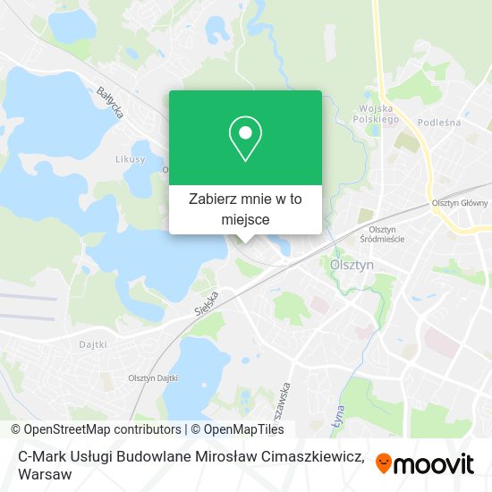 Mapa C-Mark Usługi Budowlane Mirosław Cimaszkiewicz