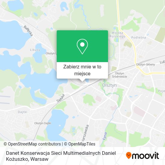 Mapa Danet Konserwacja Sieci Multimedialnych Daniel Kożuszko