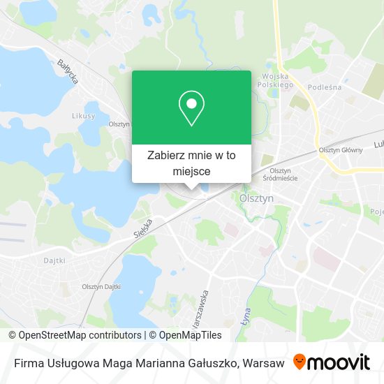 Mapa Firma Usługowa Maga Marianna Gałuszko