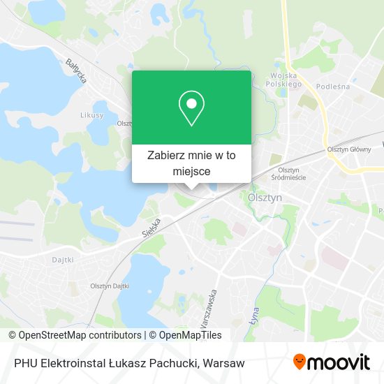 Mapa PHU Elektroinstal Łukasz Pachucki