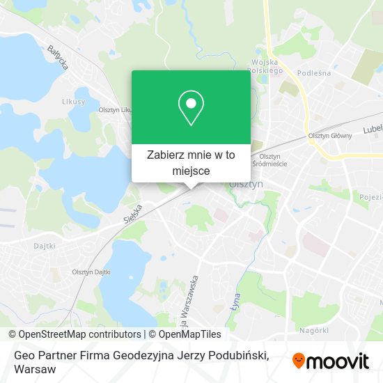 Mapa Geo Partner Firma Geodezyjna Jerzy Podubiński