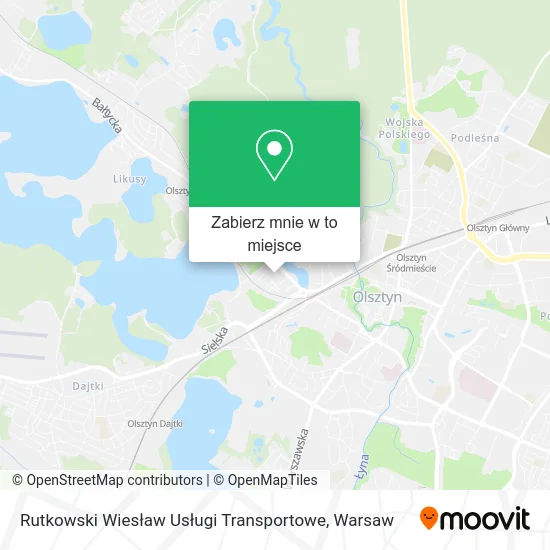 Mapa Rutkowski Wiesław Usługi Transportowe