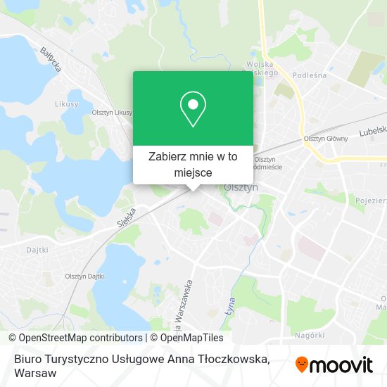 Mapa Biuro Turystyczno Usługowe Anna Tłoczkowska