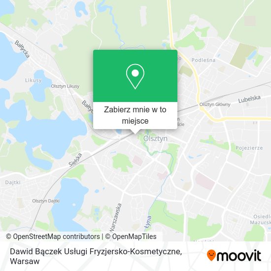 Mapa Dawid Bączek Usługi Fryzjersko-Kosmetyczne