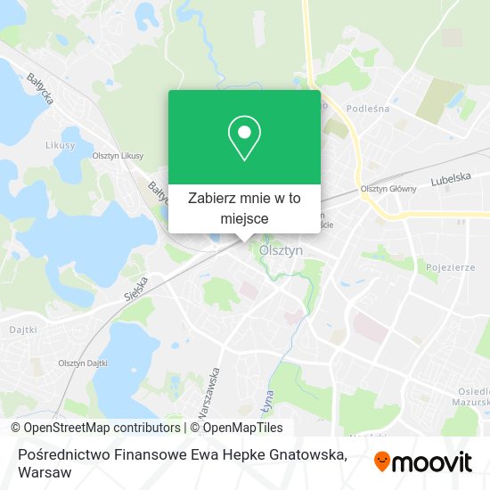 Mapa Pośrednictwo Finansowe Ewa Hepke Gnatowska