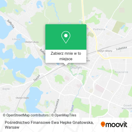Mapa Pośrednictwo Finansowe Ewa Hepke Gnatowska