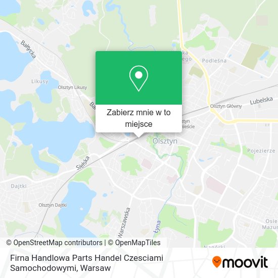 Mapa Firna Handlowa Parts Handel Czesciami Samochodowymi