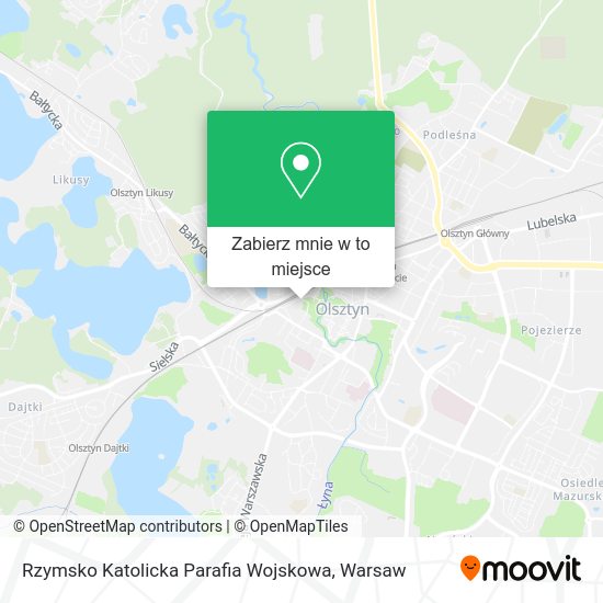 Mapa Rzymsko Katolicka Parafia Wojskowa