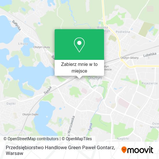 Mapa Przedsiębiorstwo Handlowe Green Paweł Gontarz