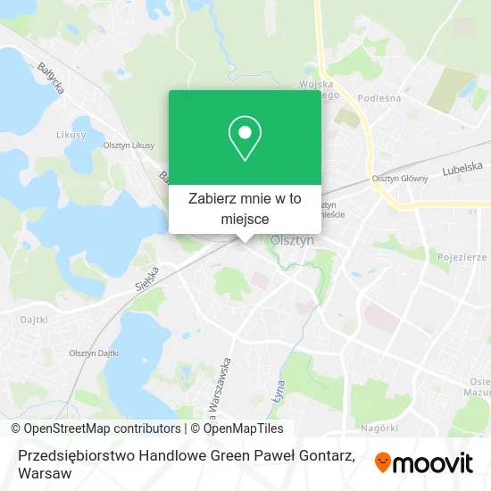 Mapa Przedsiębiorstwo Handlowe Green Paweł Gontarz
