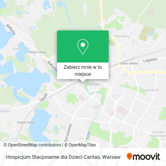 Mapa Hospicjum Stacjonarne dla Dzieci Caritas