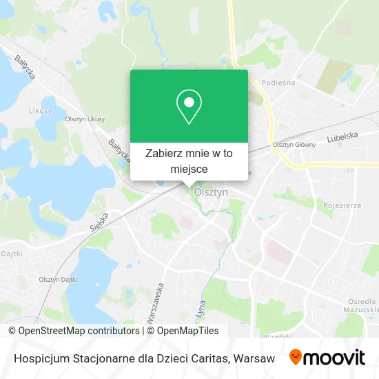 Mapa Hospicjum Stacjonarne dla Dzieci Caritas
