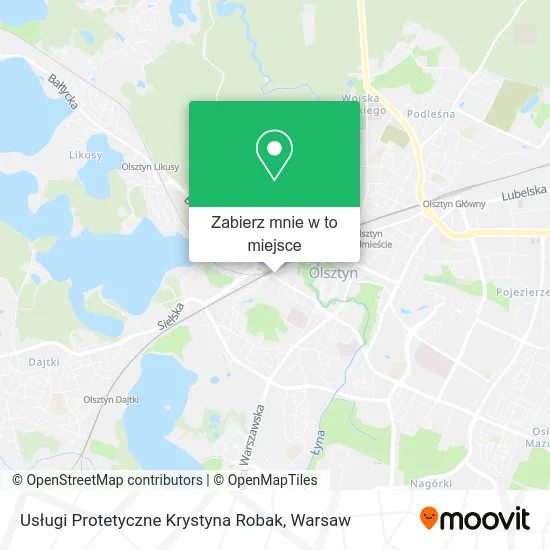 Mapa Usługi Protetyczne Krystyna Robak