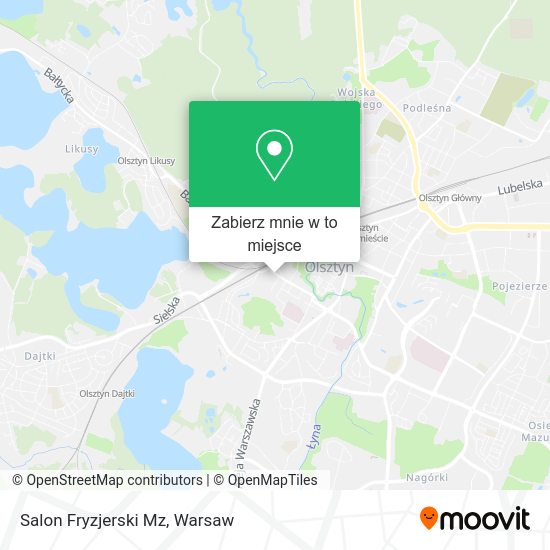 Mapa Salon Fryzjerski Mz