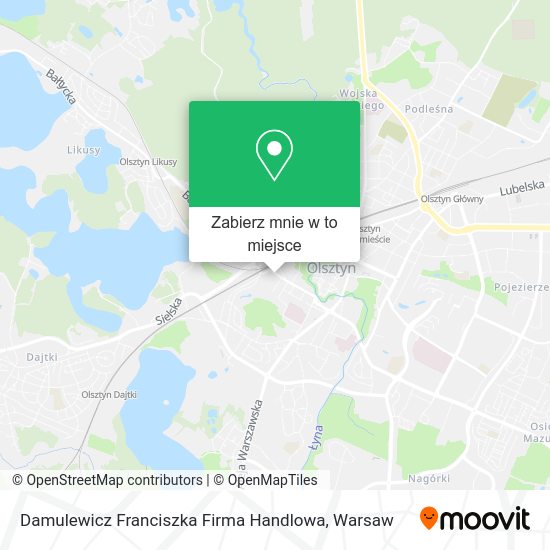 Mapa Damulewicz Franciszka Firma Handlowa