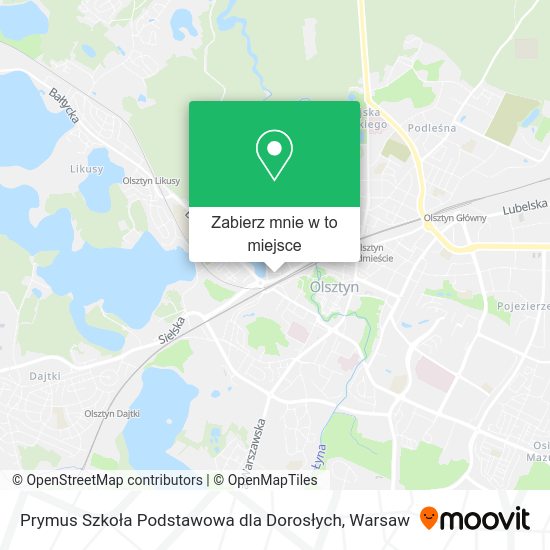 Mapa Prymus Szkoła Podstawowa dla Dorosłych