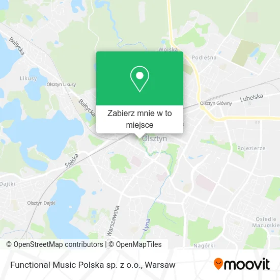 Mapa Functional Music Polska sp. z o.o.