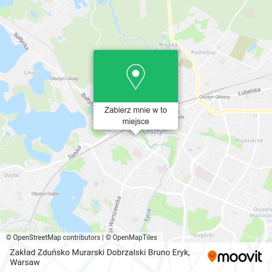 Mapa Zakład Zduńsko Murarski Dobrzalski Bruno Eryk