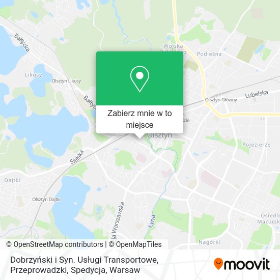 Mapa Dobrzyński i Syn. Usługi Transportowe, Przeprowadzki, Spedycja