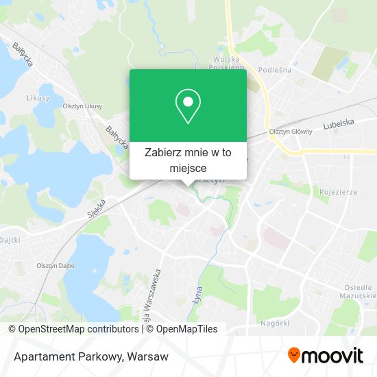 Mapa Apartament Parkowy