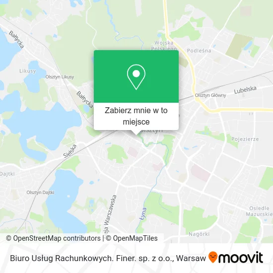 Mapa Biuro Usług Rachunkowych. Finer. sp. z o.o.