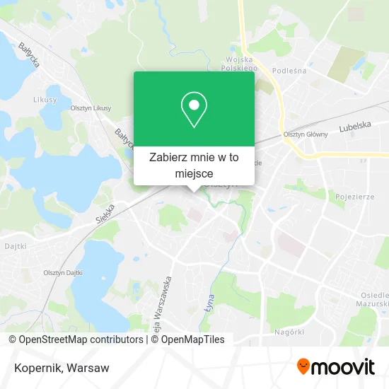 Mapa Kopernik