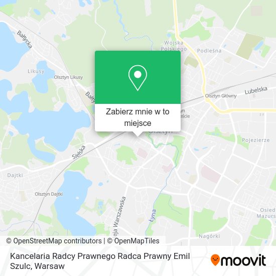 Mapa Kancelaria Radcy Prawnego Radca Prawny Emil Szulc