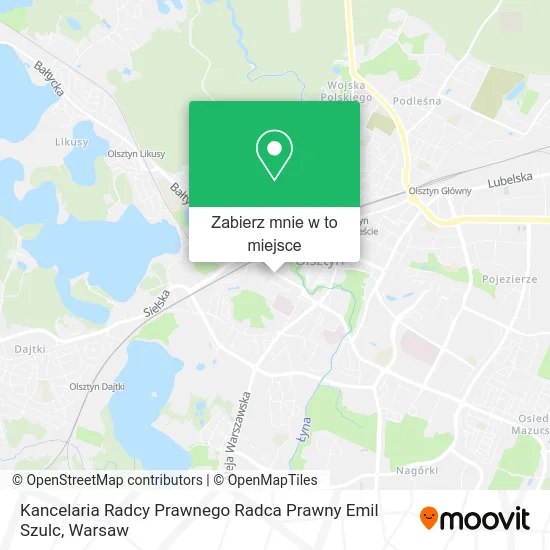 Mapa Kancelaria Radcy Prawnego Radca Prawny Emil Szulc