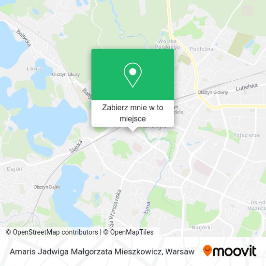 Mapa Amaris Jadwiga Małgorzata Mieszkowicz