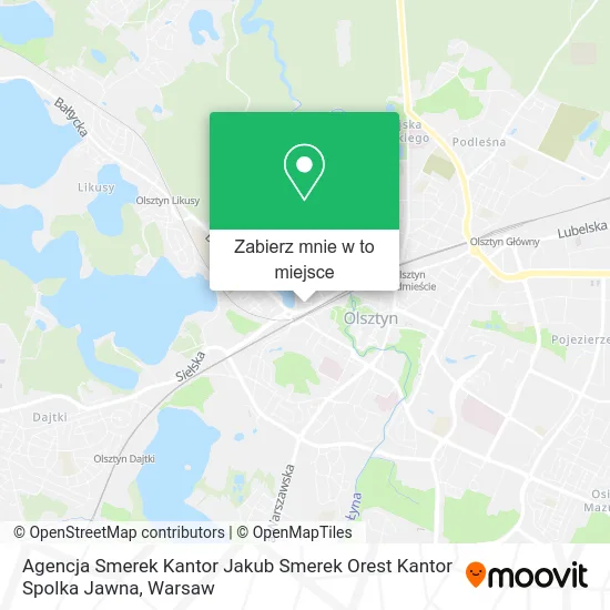 Mapa Agencja Smerek Kantor Jakub Smerek Orest Kantor Spolka Jawna