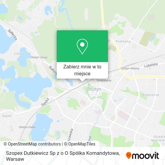 Mapa Szopex Dutkiewicz Sp z o O Spólka Komandytowa