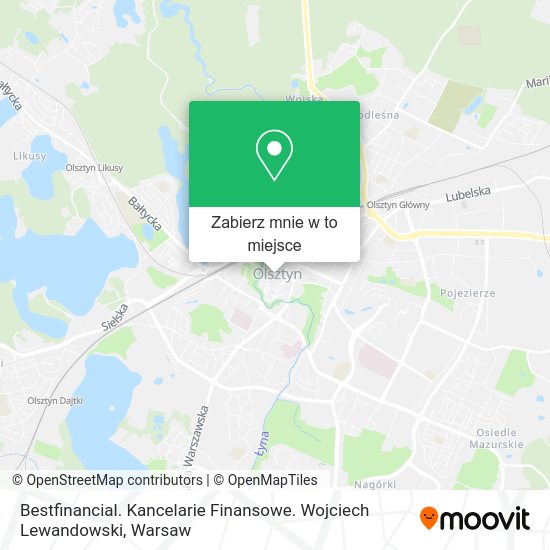 Mapa Bestfinancial. Kancelarie Finansowe. Wojciech Lewandowski