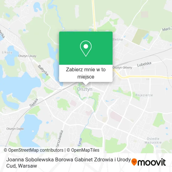 Mapa Joanna Sobolewska Borowa Gabinet Zdrowia i Urody Cud