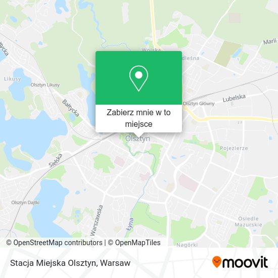 Mapa Stacja Miejska Olsztyn