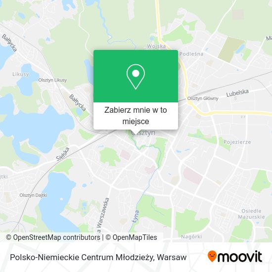 Mapa Polsko-Niemieckie Centrum Młodzieży