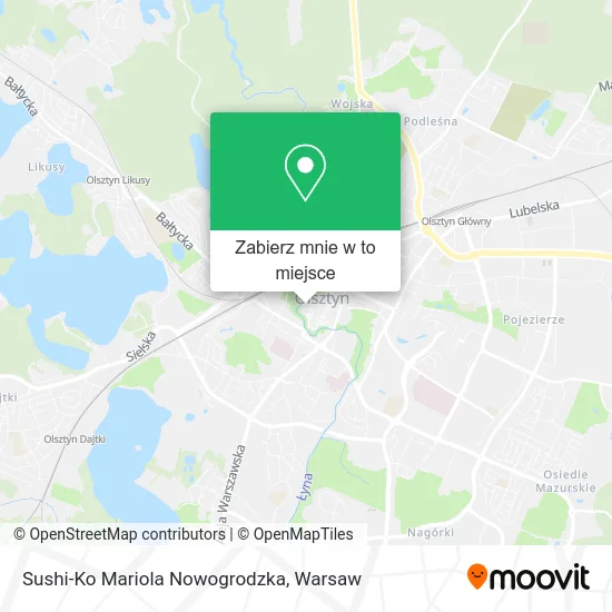 Mapa Sushi-Ko Mariola Nowogrodzka