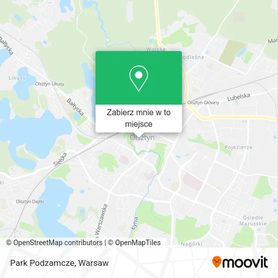 Mapa Park Podzamcze